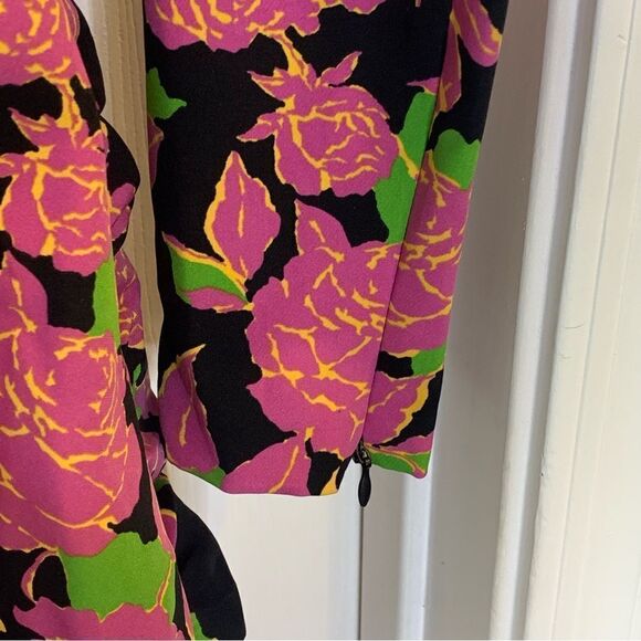 Zara Floral Ruched Mini Dress Size XS - Picture 8 of 16